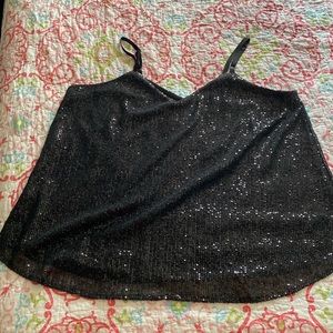 NWT torrid black sequin swing cami 2x